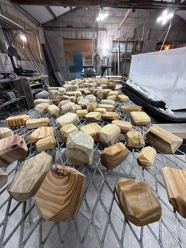 多面体オブジェ・ウッドストーン